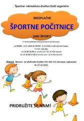 Športne počitnice-2016